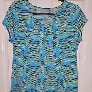 Worthington blue business blouse Petite XL